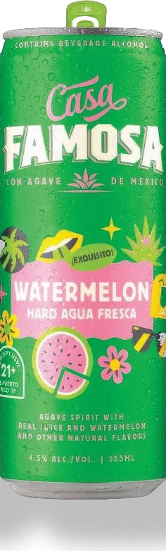 Casa Famosa Watermelon Hard Agua Fresca can